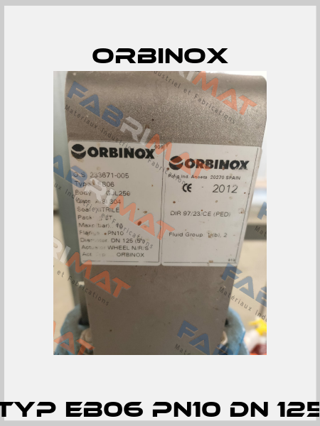 Typ EB06 PN10 DN 125 Orbinox