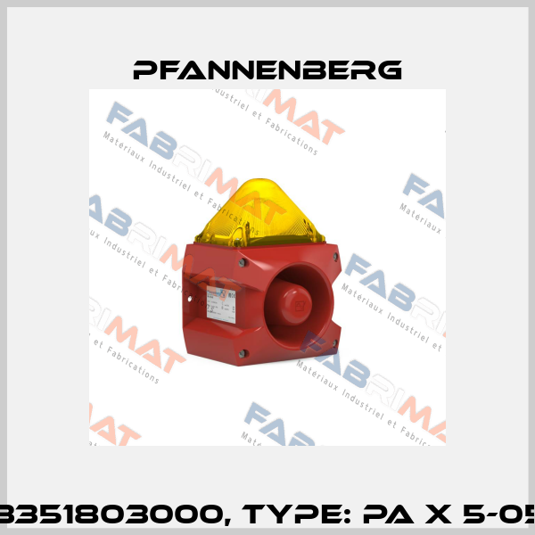 Art.No. 23351803000, Type: PA X 5-05 24 DC GE Pfannenberg