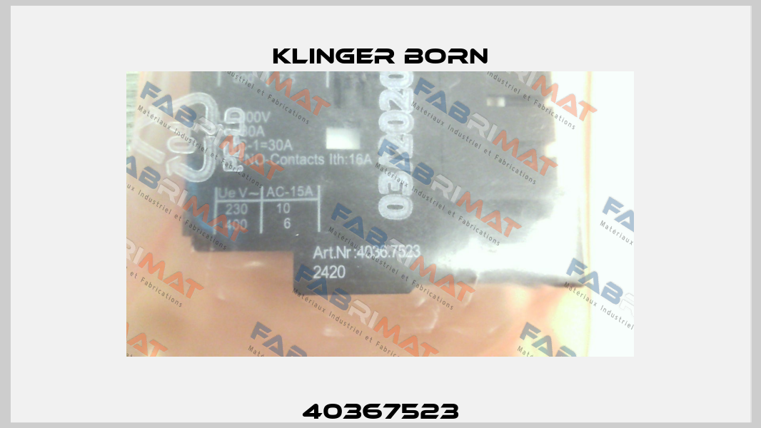 40367523 Klinger Born