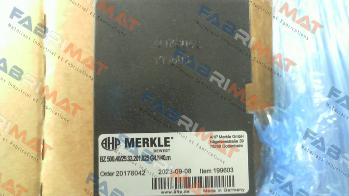 BZ 500.40/25.33.201.025 G4.N40.m Merkle