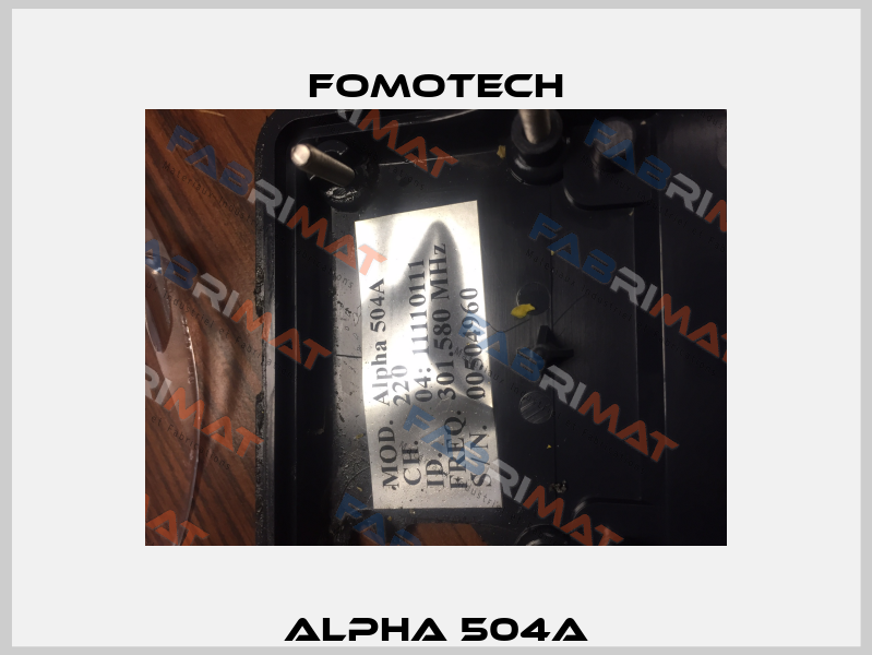 Alpha 504A Fomotech